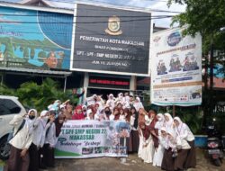 Jumat Berkah, UPT SPF SMPN 22 Makassar Bagi Nasi Dos di Panti Asuhan Al-Hidayah