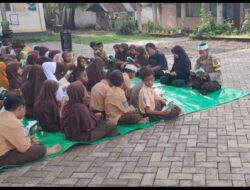 Sikapi Isu Penculikan Anak, Bhabinkamtibmas Dodu Polres Bima Kota Sambang Civitas SDN 18 Kobi