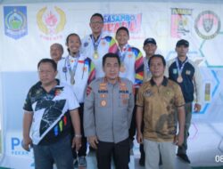 Kapolda NTB Apresiasi dan Berikan Penghargaan Medali Para Atlet Menembak pada pertandingan Porprov XI 2023