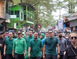 50 Tahun PPP, Gubernur Sulsel Jalan Sehat Bersama Plt Ketum Mardiono dan Sandiaga Uno di Malino
