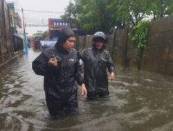 Camat Rappocini Gerak Cepat Tinjau Genangan Banjir di Wilayahnya