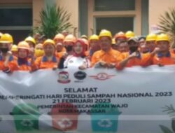 Ini Aksi Camat Wajo Maknai HPSN 2023 bersama Jajarannya