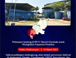 Tingkatkan Kapasitas Produksi Air, PDAM Makassar Uprating di IPA IV Maccini Sombala