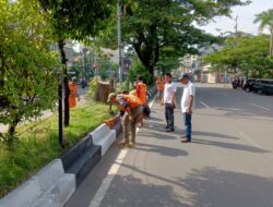 Percantik Tampilan Kota, Lurah Bontoala Lakukan Pengawasan Pembenahan Median Tengah   