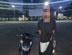 Terekam CCTV, Terduga Maling Motor Bule Ditangkap Tim Resmob Polres Loteng, Satu Buron*