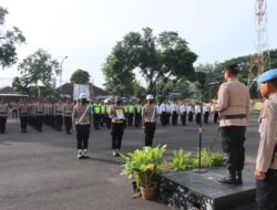 Kapolres Loteng Pimpin Upacara PTDH Brigadir Lalu Muh. Mungkadar