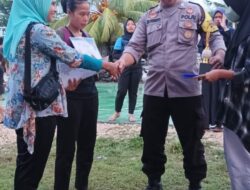 Bhabinkamtibmas Benete Hadiri Penutupan Turnamen Volly Putri Antar Desa di Dua Kecamatan