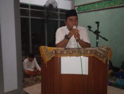 Dihadapan Ratusan Undangan  Kades Bonjeruk Apresiasi Panitia PHBI Masjid AN-NUR Manggong