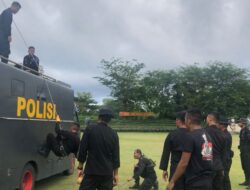 Menghadapi Tahun Politik 2024, Satuan Brimobda NTB Gelar Latihan Sispamkota