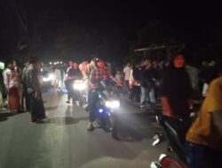 Ribuan Umat Islam Desa Perina Ikuti Pawai Takbiran Menyambut Hari Raya Idul Fitri 1444 H