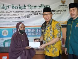 Baznas Makassar Kerja Sama Kecamatan Rappocini Beri Zakat Kepada Keluarga Pra Sejahtera