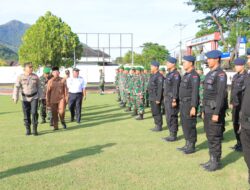 Apel Konsolidasi Ops Ketupat Rinjani 2023 di laksanakan di polres Sumbawa barat.