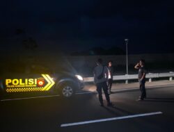 Berikan rasa aman dan nyaman, Polsek Kawasan Mandalika Tingkatkan Patroli Blue Light di Jalan By Pass Mandalika