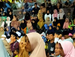 Lapangan Volly Babareto Jadi Lautan Manusia