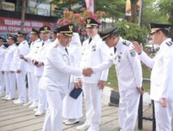 Camat Biringkanaya Bersama Camat se-Kota Makassar Hadiri Upacara Peringatan OTDA ke XXVII, tahun 2023