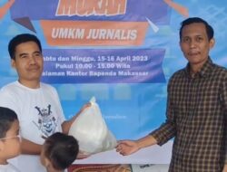 Bapenda Makassar bersama PJI Menggelar Pasar Murah UMKM Jurnalis
