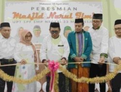 Kadisdik Makassar Resmikan ki Masjid UPT SPF SMPN 23 Makassar