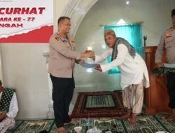 Jelang Hari Bhayangkara Ke-77, Kapolres Loteng Gelar Jumat Curhat Dan Baksos