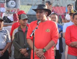 Kapolda NTB di dampingi Kapolres Lombok Tengah Membuka Kegiatan Fun Run Difabel