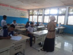 Berjalan Tertib, Pelaksanaan Penilaian Akhir Semester (PAS) Genap di UPT SPF SMPN 20 Makassar