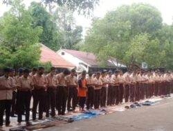 Jumat Ibadah, Siswa UPT SPF SMPN 16 Makassar Gelar Sholat Dhuha Berjamaah