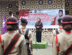 Lepas Tim Pramuka Makassar Wakili Sulsel, Fatmawati Rusdi Target Juara