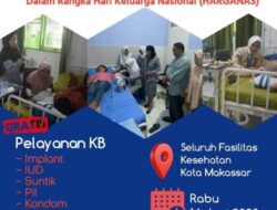 Peringati Harganas, DPPKB Makassar Gelar Pelayanan KB Serentak