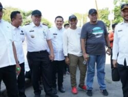 Dukung Pelaksanaan MNEK 2023, Camat Tamalate Pantau Satgas Kebersihan di Anjungan Pantai Losari