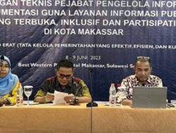 Sekdispora Makassar Hadiri Bimbingan Teknis Pejabat Pengelola Informasi Dokumentasi Hotel Best Western Plus