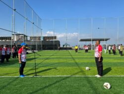 Danny Pomanto Ikut Laga Ekshibisi Turnamen Kapolrestabes Cup 2023 Lawan JPU Polrestabes Makassar