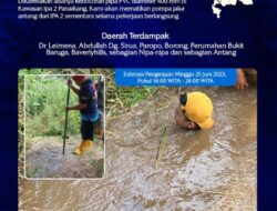 Pipa Bocor di Kawasan IPA II Panaikang, PDAM Makassar Imbau Tampung Air Sebelum Pengerjaan Dimulai