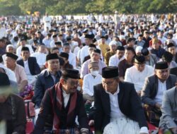 Menteri SYL-Danny Pomanto Salat Idul Adha di Karebosi, Walkot: Momentum Persatuan