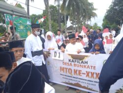 Kafilah Desa Bunkate Ikut Semarakkan Pawai Taaruf MTQ XXX Tingkat Kecamatan Jonggat