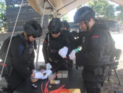 Brimob NTB Disposal Barang Bukti Detonator