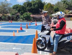 Saat Lantas Polres Bima Kota Mulai Berlakukan Uji Praktek SIM Sistem Baru Korlantas Mabes Polri