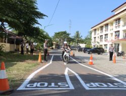 Polres Lombok Utara Baru Terapkan Sirkuit Lintasan Ujian Praktik SIM C*