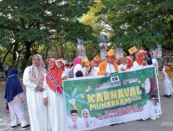 Siswa UPT SPF SDI Nipa-Nipa Makassar Ikuti Karnaval Muharram 1445 H di Lapangan Karebosi