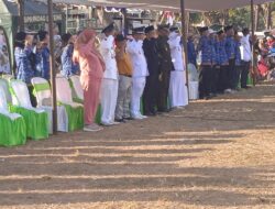 Lautan Manusia, Padati Lapangan Bhakti Puyung, Ikuti Upacara Penurunan Bendera HUT RI ke 78