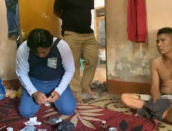 Seorang Terduga Pelaku Kejahatan Narkotika  Di Amankan   polisi