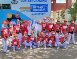 Siswa UPT SPF SDN Beroanging Ikuti Kegiatan Drumband dan Daur Ulang di Makassar F8