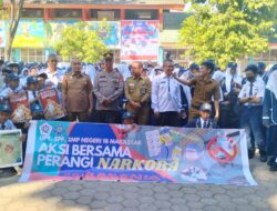 UPT SPF SMP Negeri 18 Makassar Deklarasi Sekolah Bersinar dan Launching Satgas Anti Narkoba