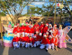 Makassar F8, Siswa UPT SPF SDN KIP Maccini Tampil dengan Karnaval Drumband dan Busana Daur Ulang