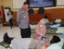 Bakti Kesehatan Donor Darah Meriahkan Hari Lalu Lintas Bhayangkara ke-68