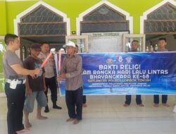 Jelang Hut Lalu-lintas Bhayangkara ke 68, Satlantas Polres Loteng Laksanakan Bhakti Religi