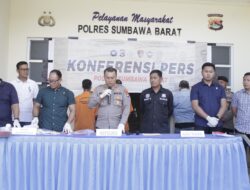 Konfrensi Pers Polres Sumbawa Barat Berhasil Ungkap 6 Ton Pupuk Subsidi Antar Pulau