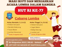 Meriahkan HUT RI Ke-78, UPT SPF SDN 67 Rappokalling Makassar Gelar Bebagai Perlombaan