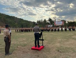 Kanit Regident Sat Lantas Polres Sumbawa Barat Gelar Penutupan Pelantikan Bhayangkara Binaan Polres KSB