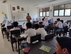 Sat Binmas Polres Lombok Utara Lakukan Penyuluhan di SMKN 1 Pemenang