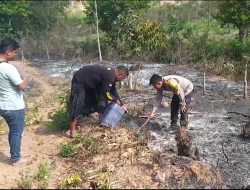 Respon Cepat Polres Loteng Padamkan Kebakaran Lahan Dekat Sirkuit Mandalika