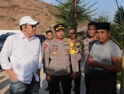 Kapolres Loteng Dampingi Kapolda NTB Cek TKP Pembakaran Lahan Di Kuta